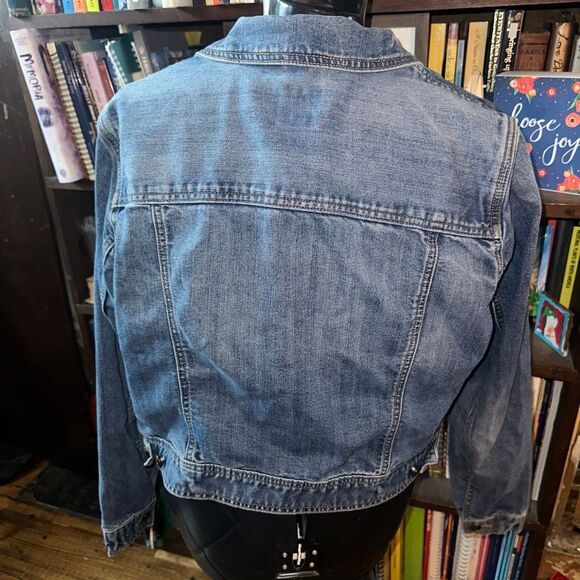 Gap classic denim minimalist distressed capsule XXL jacket - Picture 2 of 3